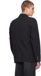 Palmes Black Double-Breasted Blazer