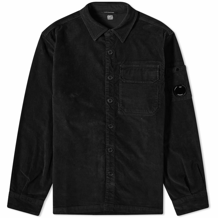 Photo: C.P. Company Men's Corduroy Overshirt in Black