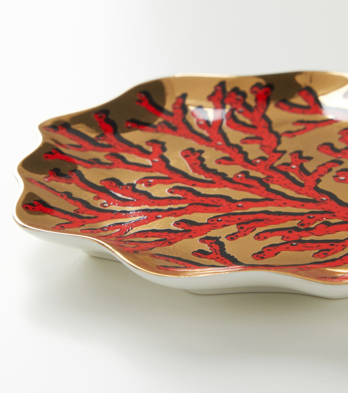 Jonathan Adler Sirena Coral porcelain decorative tray