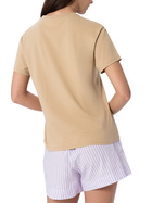 MC2 Saint Barth Woman Cotton Jersey Crewneck T-shirt Emilie With Saint Barth Rhinestones Embroidery