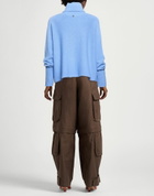 Manila Grace Womens Turtleneck Azure