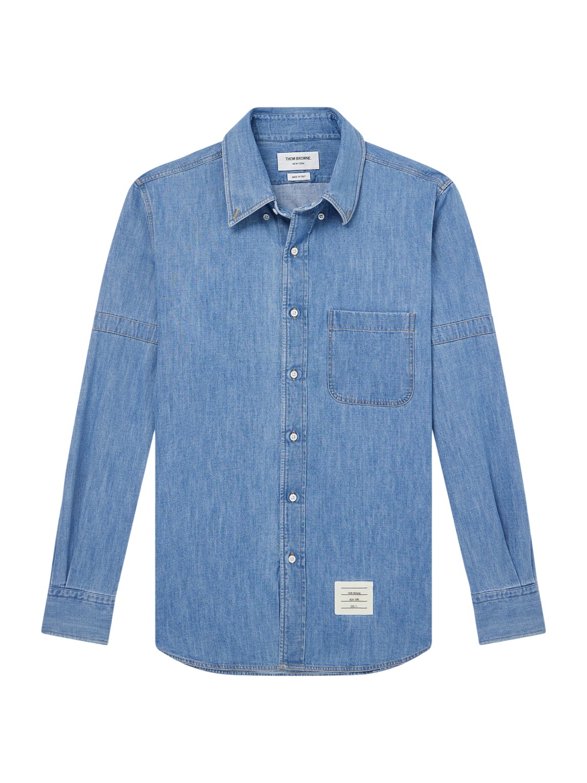 Thom Browne - Denim-Effect Cotton Shirt - Blue Thom Browne
