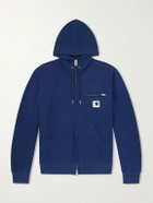 Sacai - Carhartt WIP Logo-Appliquéd Cotton-Jersey Zip-Up Hoodie - Blue