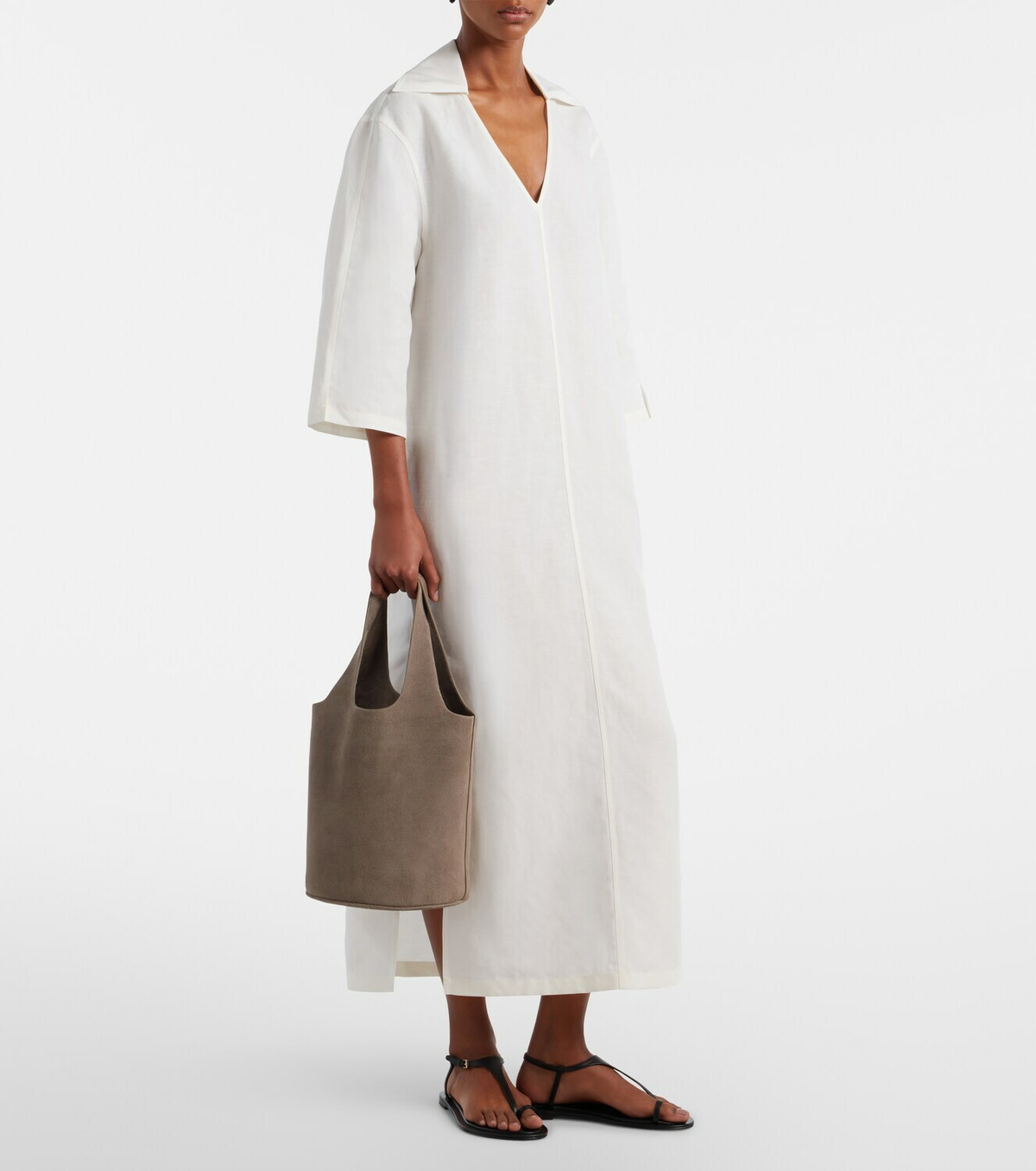 A.Emery Wren Medium suede bucket bag