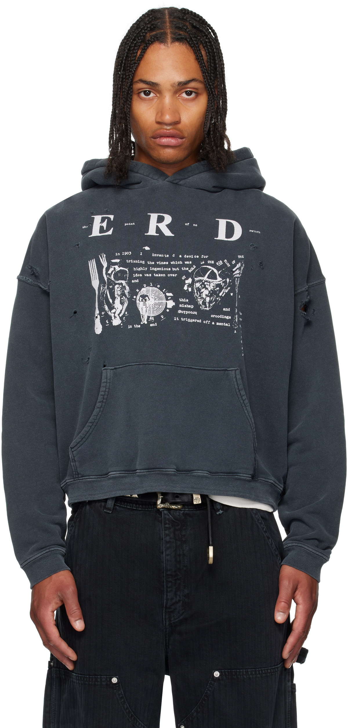 Enfants Riches Déprimés Black Zip 'Nursery To Misery' Hoodie
