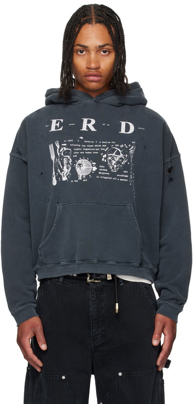 Photo: Enfants Riches Déprimés Navy My Role in the War Hoodie