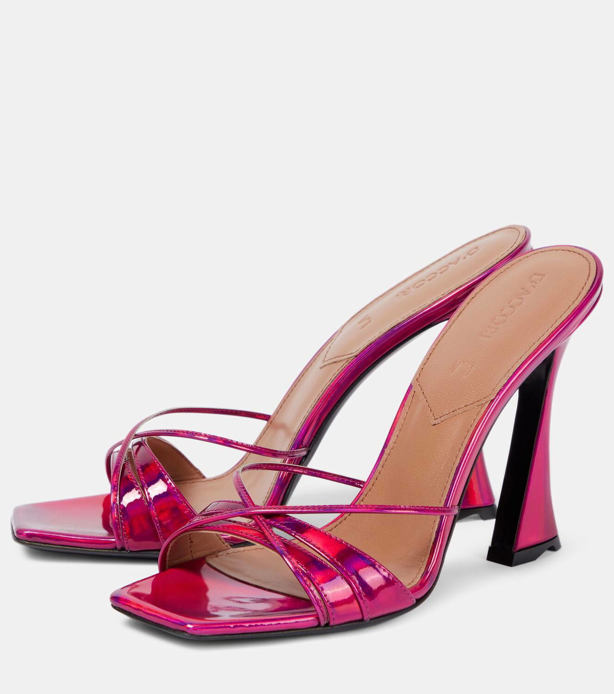 D'Accori Lust metallic leather sandals