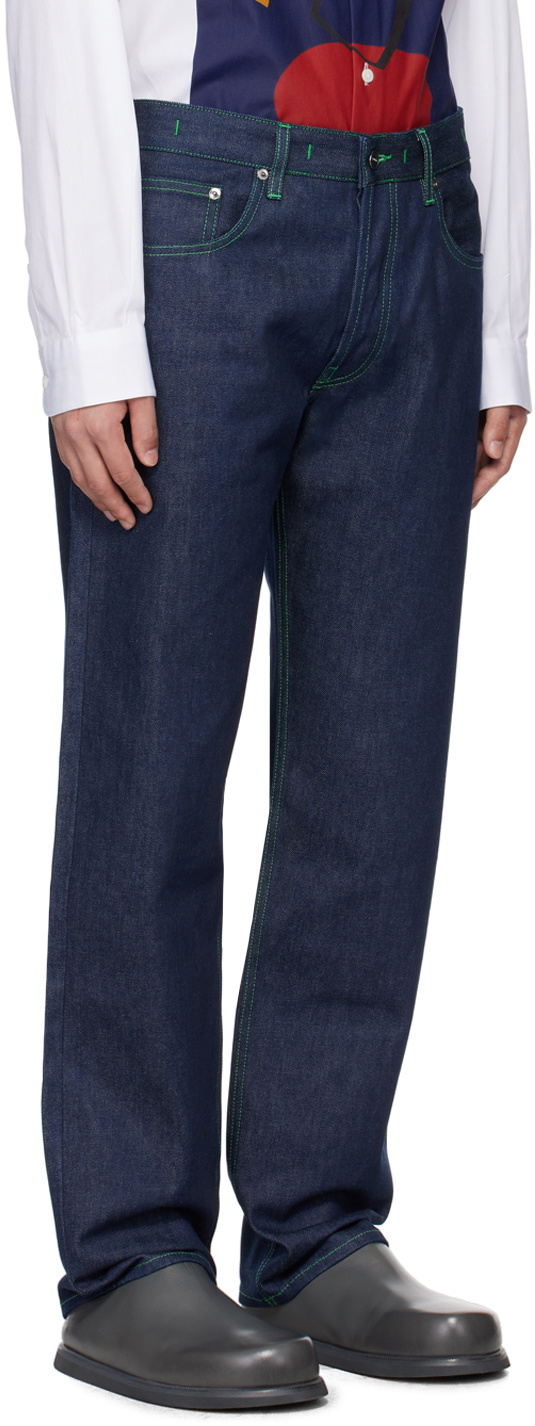 JACQUEMUS Navy 'Le de Nîmes Fresa' Jeans Jacquemus