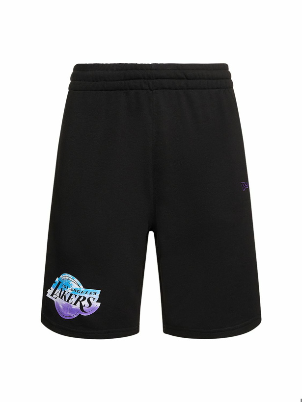 Photo: NEW ERA - L.a. Lakers Printed Cotton Blend Shorts