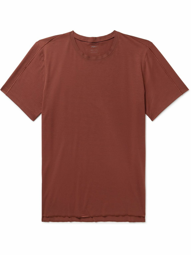 Photo: Nike Training - Dri-FIT Yoga T-Shirt - Brown