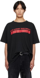 ALEXANDER DIGENOVA Black 'Red Light District' T-shirt