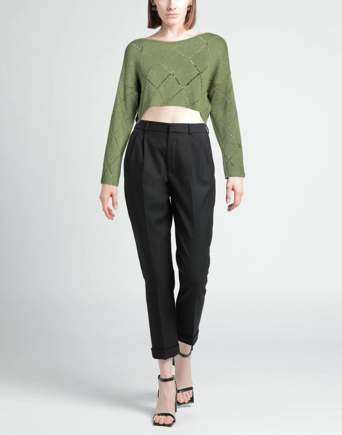 Jijil Womens Sweater Military in Green