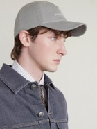 Brunello Cucinelli - Logo-Embroidered Leather-Trimmed Cotton-Twill Baseball Cap - Green