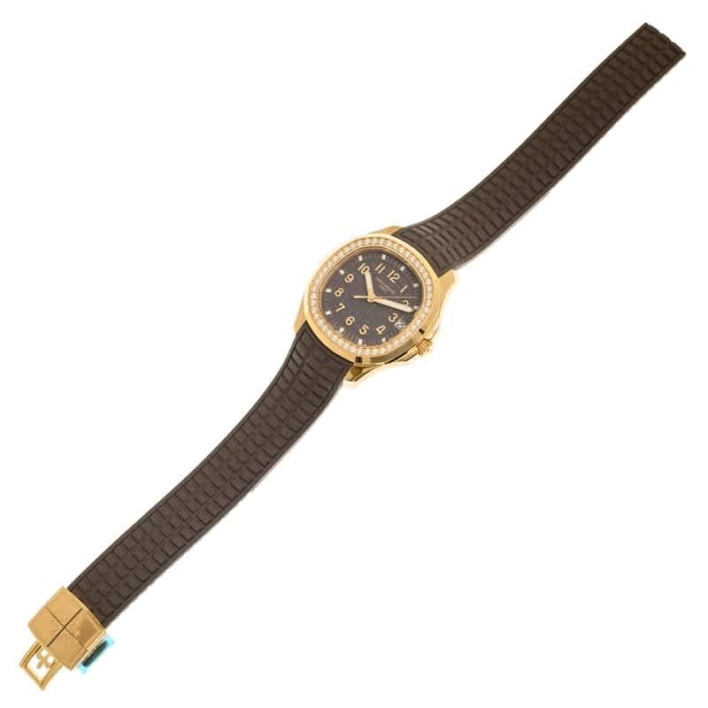 Patek Philippe Aquanaut Luce Automatic Diamond Brown Dial Ladies Watch 5268-200R-010