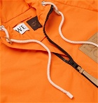 Loewe - Paula's Ibiza Leather-Appliquéd Shell Hooded Jacket - Orange