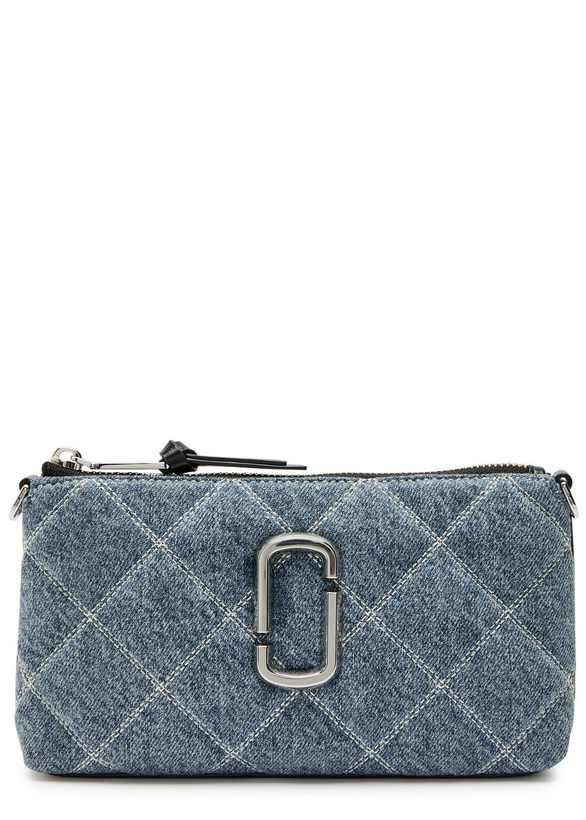 Photo: Marc Jacobs The Pochette Quilted Denim Shoulder bag - Blue - One Size