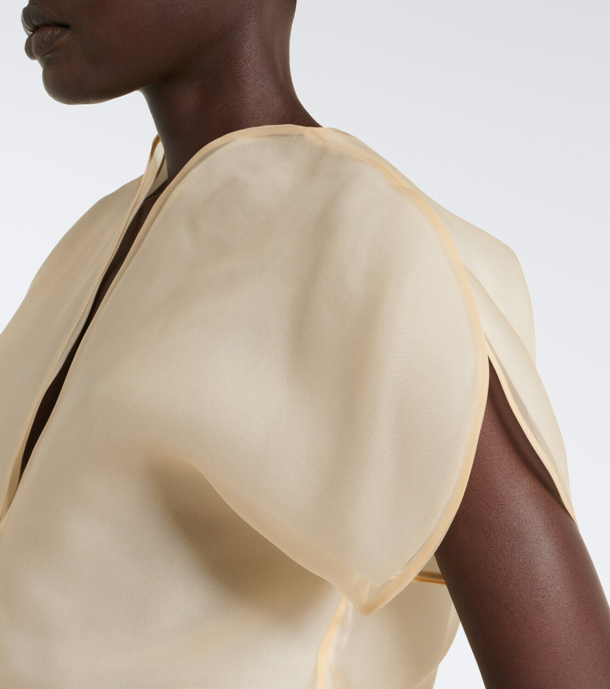 Khaite Briar silk organza top