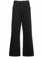WARDROBE.NYC - Low Rise Wide Cotton Jeans