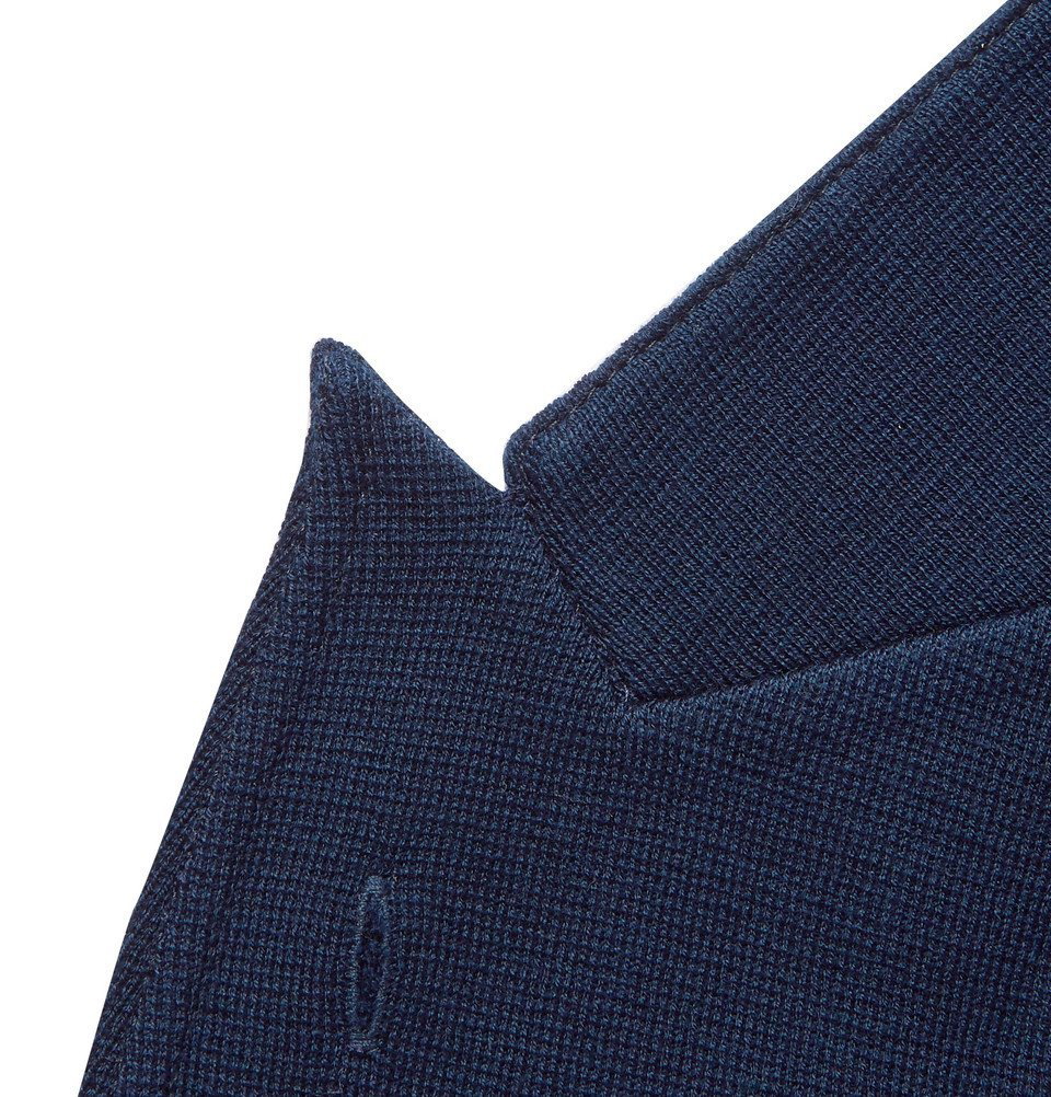 Lardini single-breasted cotton blazer - Blue