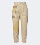 Marant Etoile Renzae patchwork cotton cargo pants