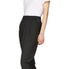 Maison Kitsune Black Wool Jeana Trousers