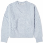 Cole Buxton Men's Alpaca Crew Knit Sweat in Baby Blue