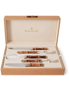 BUCCELLATI - Tahiti Sterling Silver and Bamboo Cutlery Set