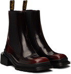Dr. Martens Burgundy Maybole Square Toe Chelsea Boots