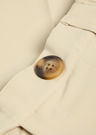 Malbon Oliver Logo-embroidered Stretch-crepe Trousers Khaki