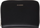 Jil Sander Black Pocket Zip Around Wallet