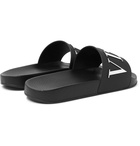 Valentino - Valentino Garavani VLTN Printed Rubber Slides - Men - Black