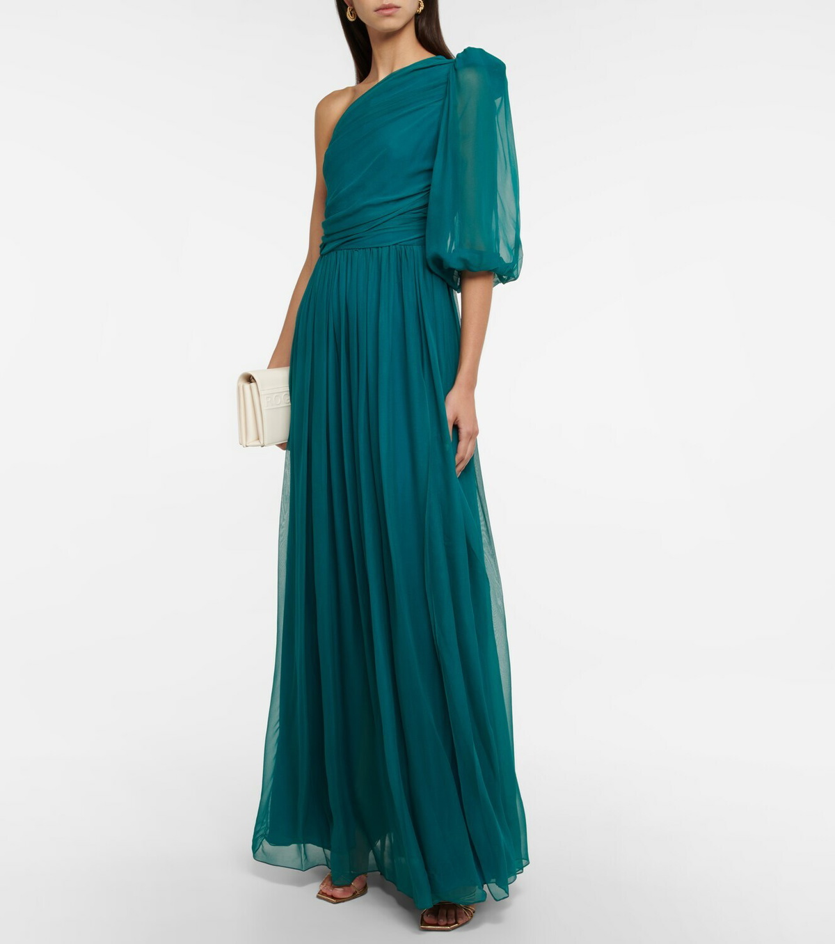 Costarellos Shauna silk georgette gown Costarellos