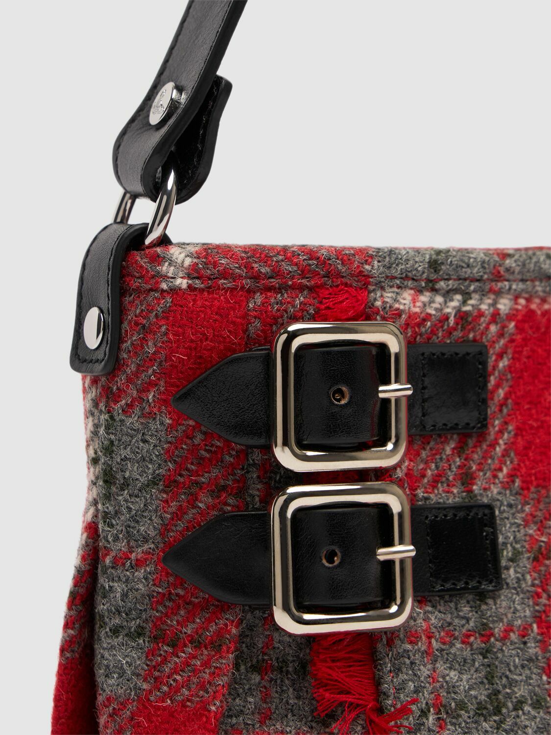 VIVIENNE WESTWOOD Heather Harris Tweed Tartan Shoulder Bag