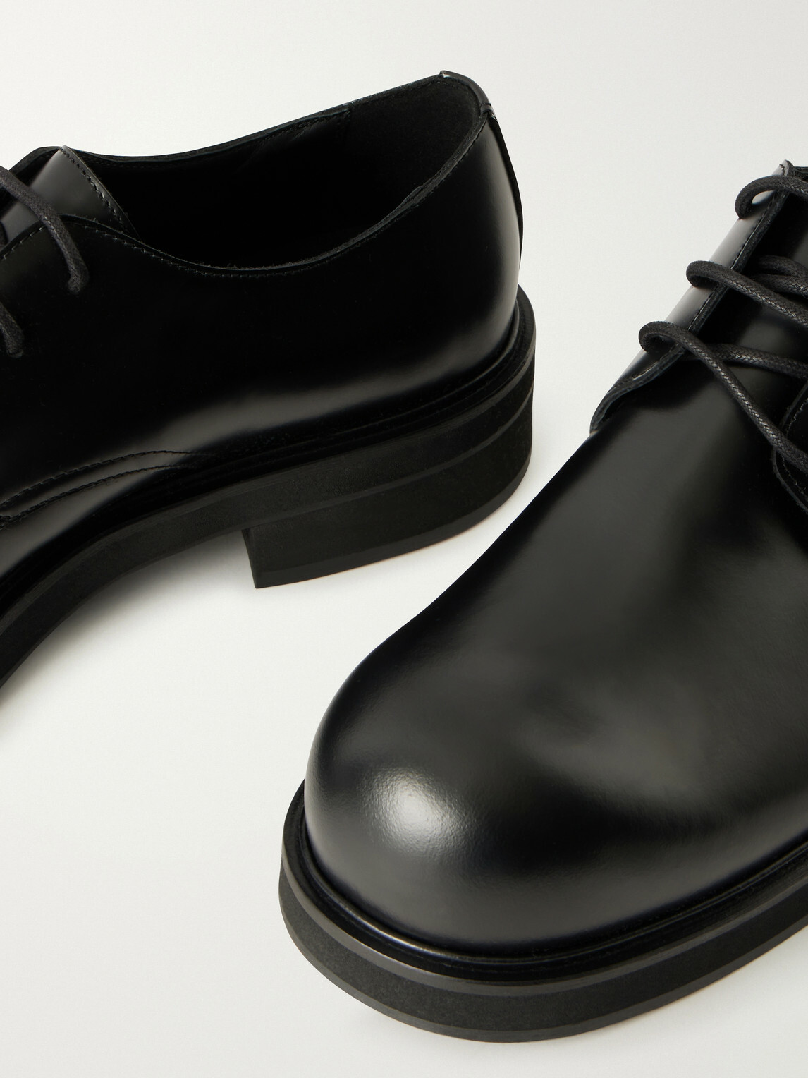 Acne Studios - Leather Derby Shoes - Black