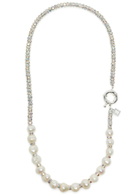 Pearl Octopuss.y Paris Diamond Silver-plated Necklace - One Size