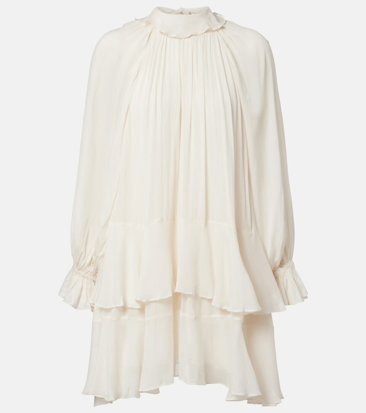 Poupette St Barth Dina ruffled chiffon minidress