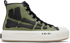AMIRI Khaki Skel Court Hi Sneakers