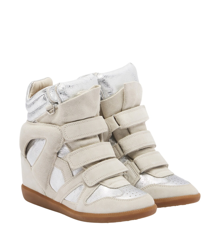 Photo: Isabel Marant Bekett suede and metallic leather sneakers