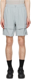 AMOMENTO Gray Elasticized Shorts