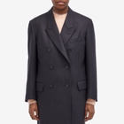 Auralee Women's Light Melton Chesterfield Coat in Top Charcoal
