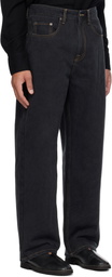 Glass Cypress Black Straight Leg Jeans