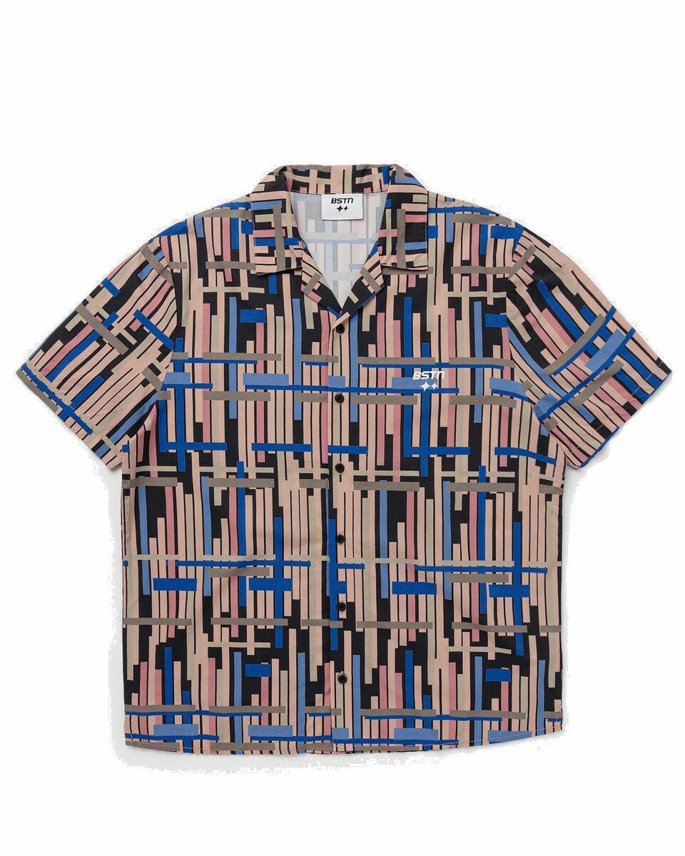Photo: Bstn Brand Resort Shirt Multi - Mens - Shirts & Blouses/Shortsleeves