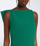 Safiyaa Mallory crêpe gown