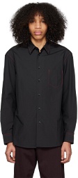 Yuki Hashimoto Black Button-Up Shirt