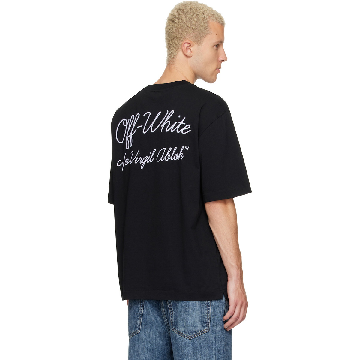 Off-White Black Script Logo Skate T-shirt