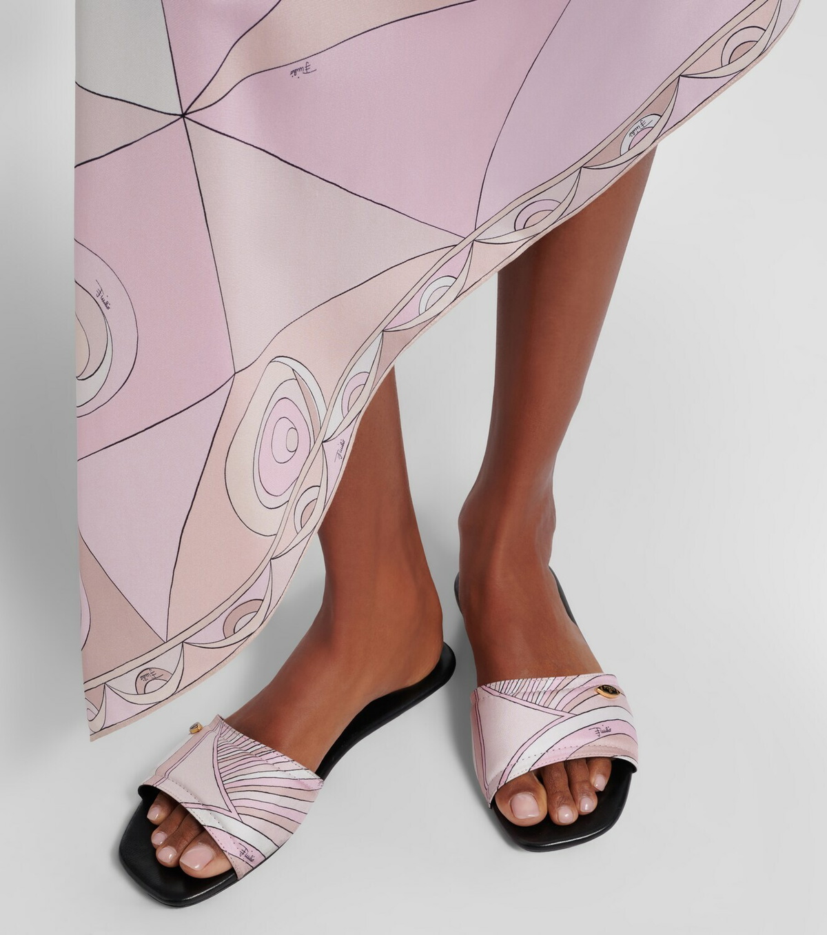 Pucci Yummy Iride twill slides