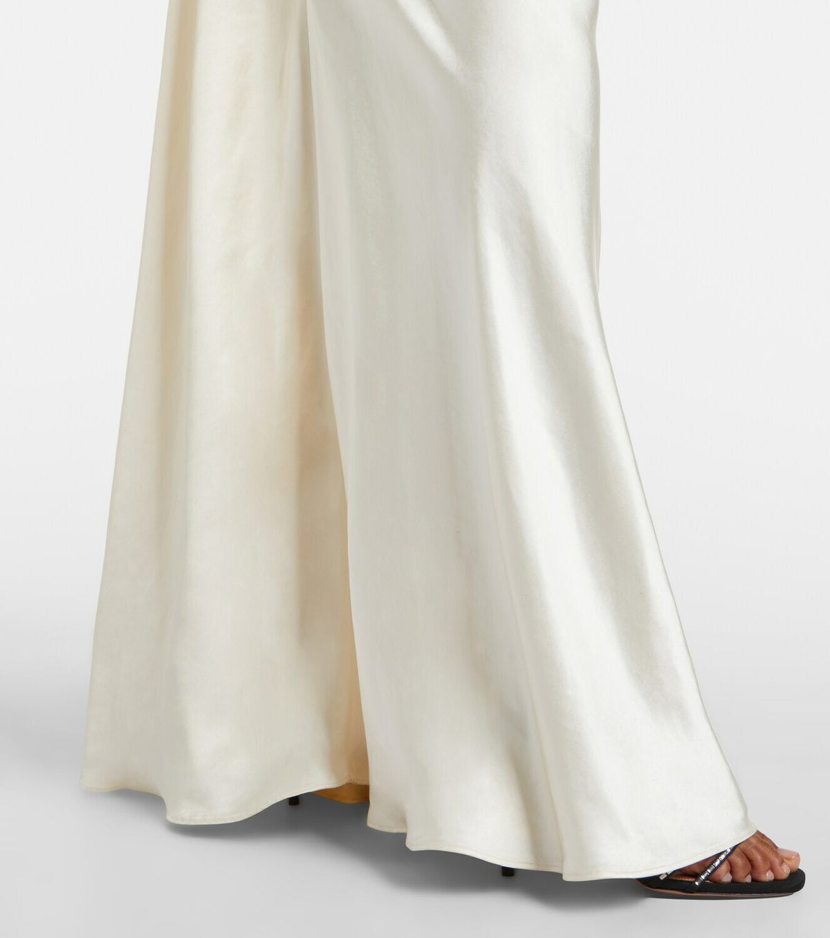 Self-Portrait Satin maxi dress