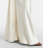 Self-Portrait Satin maxi dress