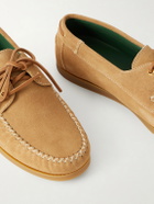 VINNY's - Boatman Suede Boat Shoes - Neutrals