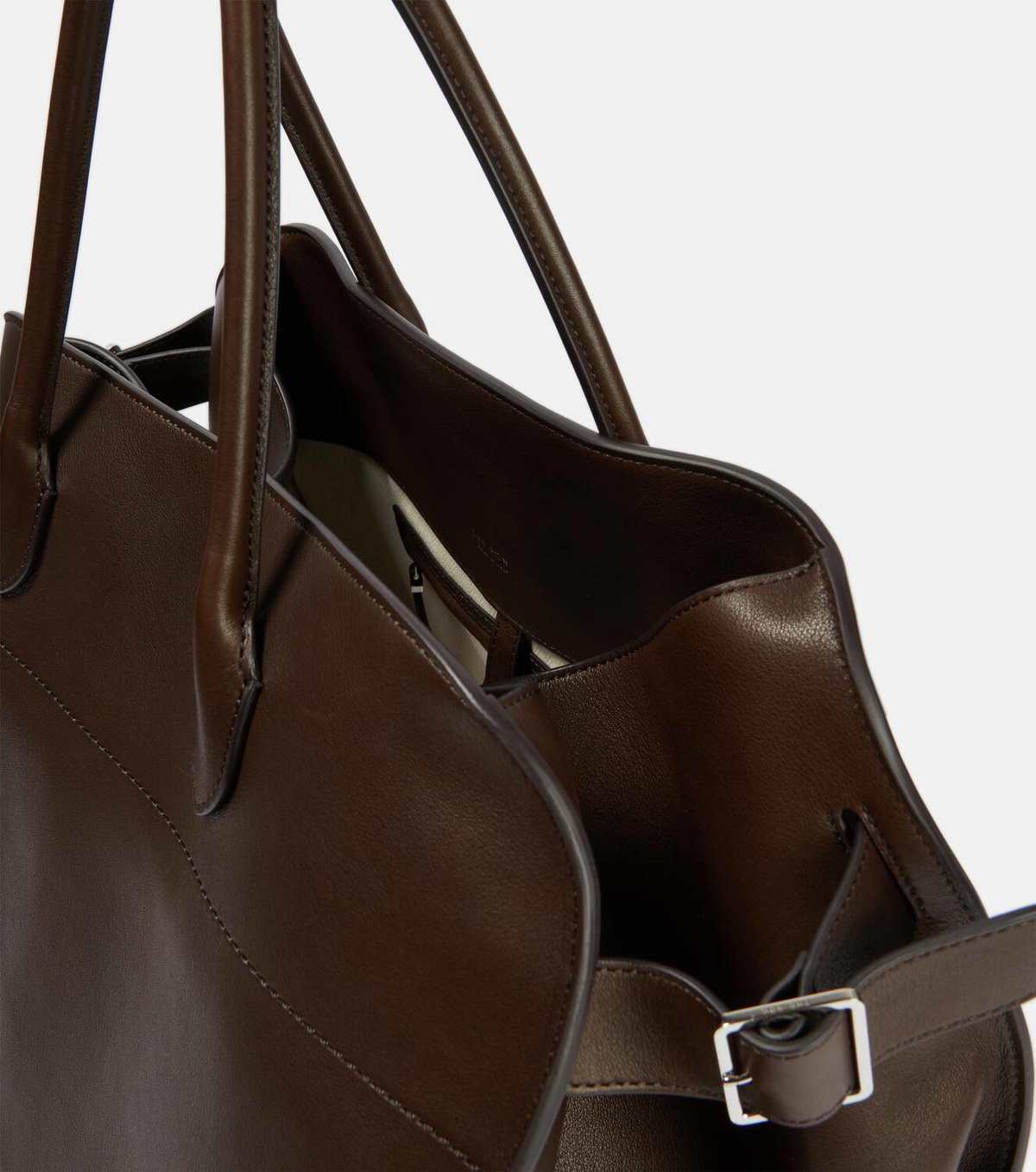 The Row Soft Margaux 17 leather tote bag